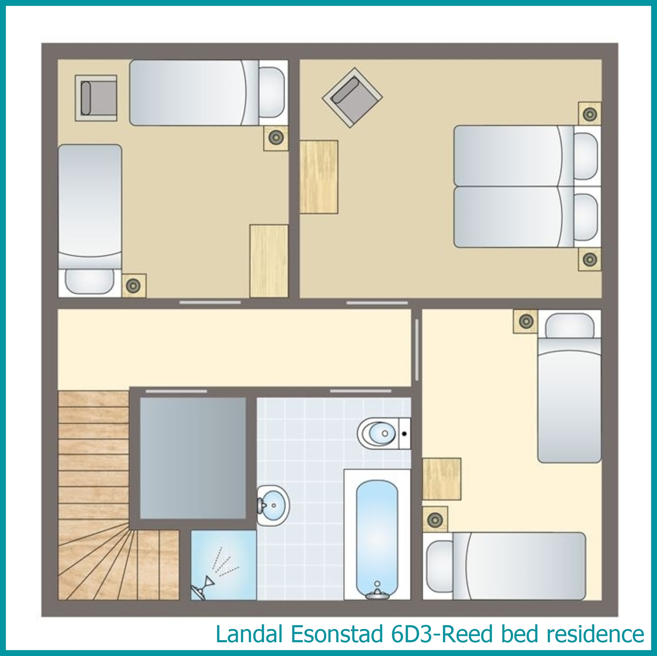 6-person residence 6D3-Reed bed residence at Esonstad